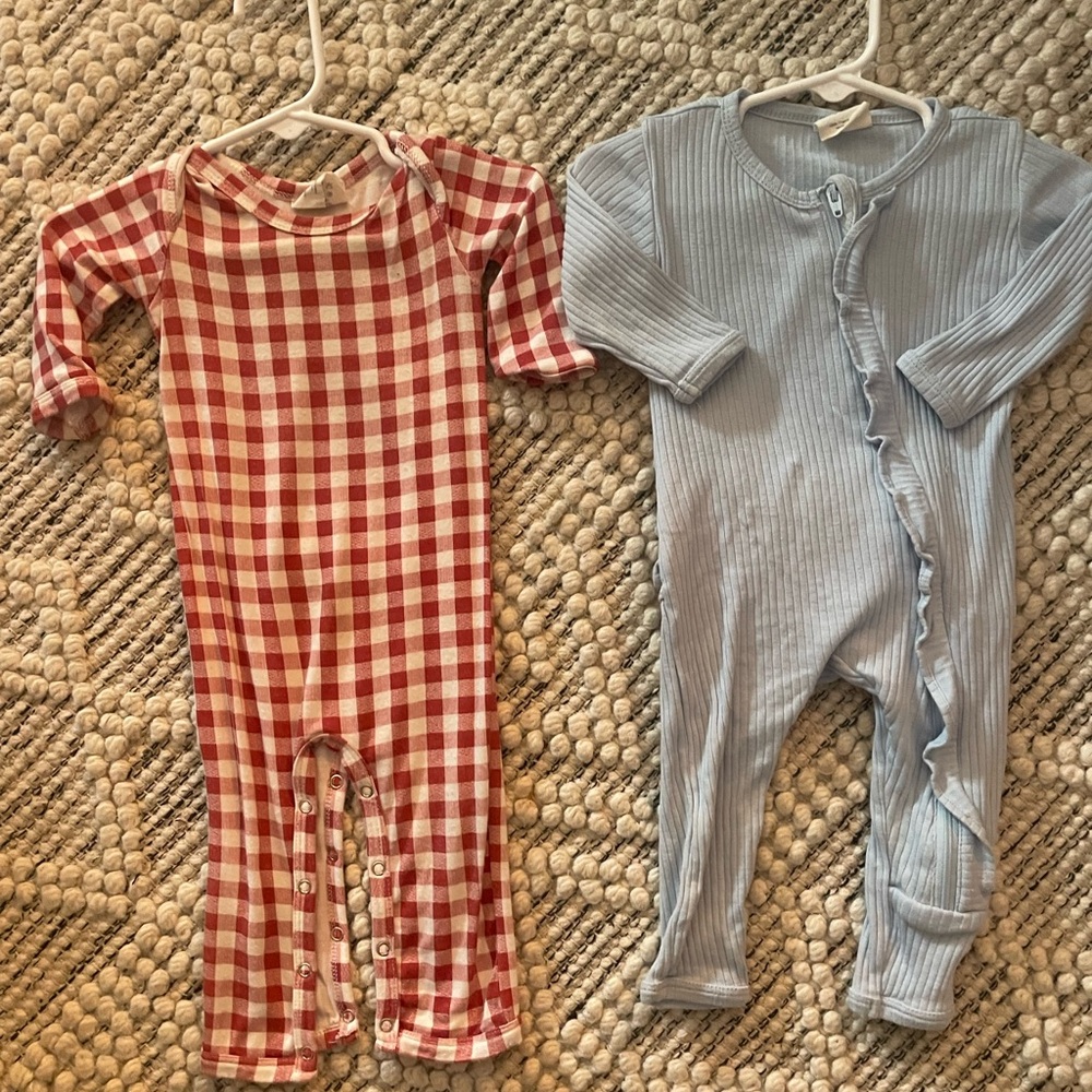 Red Checkered Kids One Piece